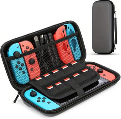 Nivard Case Geschikt Voor Nintendo Switch - Hoes - Beschermhoes - Waterafstotend - Accessoires - Grijs