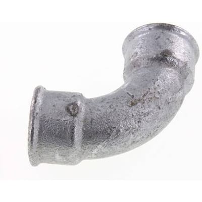 90° L-Koppeling Rp1'' Binnendraad Kort Gietijzer 25bar [2 Stuks]