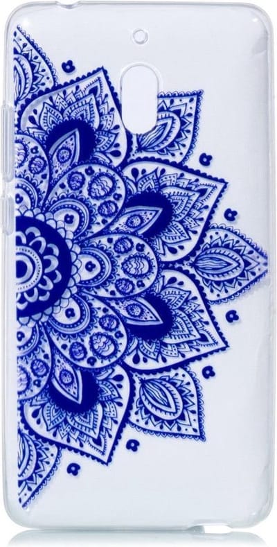 Shop4 - Nokia 2.1 (2018) Hoesje - Zachte Back Case Mandala Blauw
