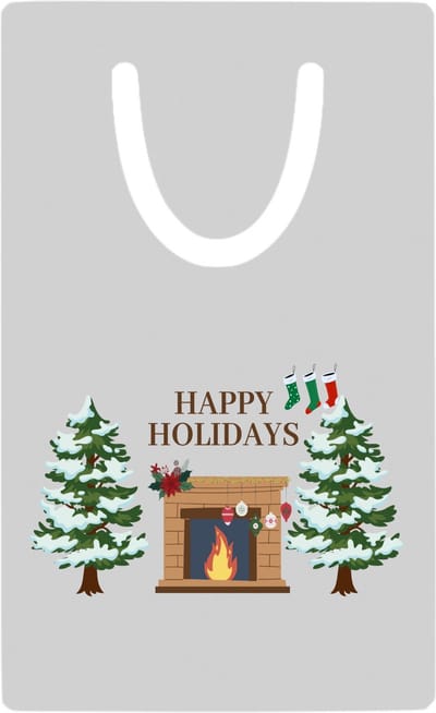Hacebo® - Kerst happy holidays metalen boekenlegger- Kerstmis - Kerst beker - winter - kerst - christmas - kerst cadeau Bladwijzer boekenleggers - 7.6 cm x 5cm
