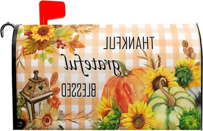 Brievenbus Cover - Magnetische Decoratie - Tuin Versieren - Waterbestendig Materiaal - 21x18 Inch - Herfstkleuren