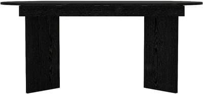 Vente-unique Uitschuifbare eettafel voor 6 tot 10 personen - Zwart - TOPANIA