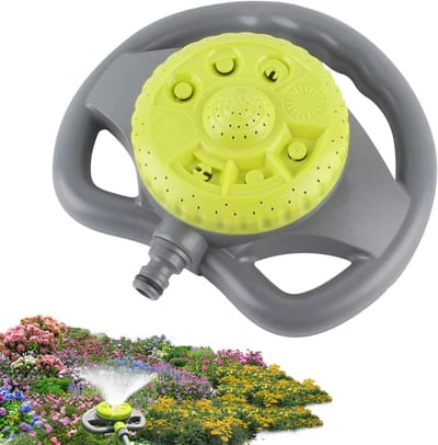 Tuinsproeier - Bewateringssysteem Gazon - Gazon Irrigatie - 360 Graden Draaibaar - 21 x 20 x 6 cm - Groen