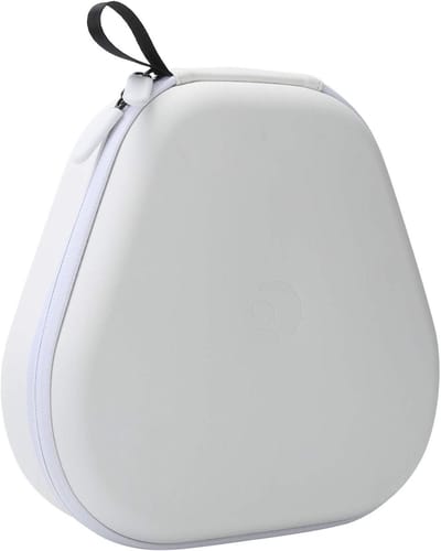 Draagbare Headset Tas - Beschermhoes Hoofdtelefoon - Veilig Opbergen - Stijlvol Mat Leer - 26 x 26 x 10 cm