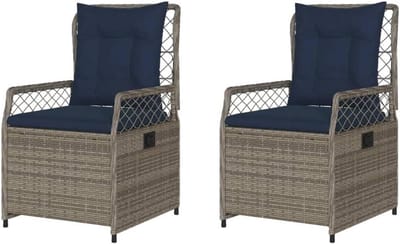 Verstelbare Tuinstoelen - Loungestoelen Buiten - Ontspannen in de tuin - Verstelbare rugleuning - 55 x 93 x 60 cm