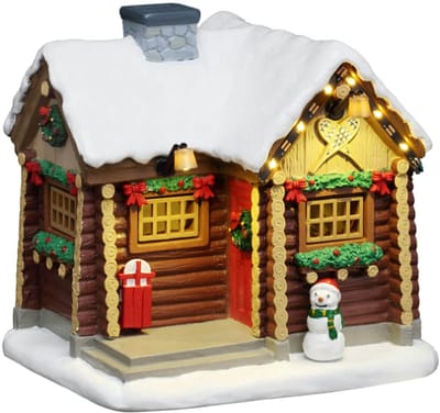 Lemax - Snowshoe Cabin - Met Licht