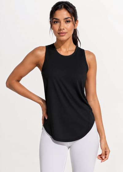 SparkNine Easefit top - sporttop - atletische tanktop - S - zwart - mouwloos - luchtig & ademend - sneldrogend