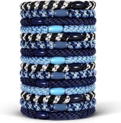 15 Stuks Haarbanden voor Meisjes - Elastische Scrunchies voor Dikke Krullen en Vlechtjes, Ideaal voor School en Sport (6cm)