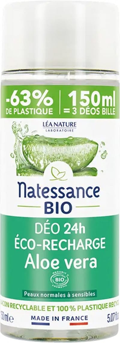 Natessance Biologische Aloë Vera 24H Deo Navulling 150 ml