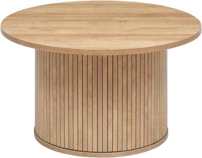 Houten Salontafel - Bijzettafel voor Slaapkamer, Woonkamer en Kantoor – Waterafstotend – D 70 cm x H 40 cm