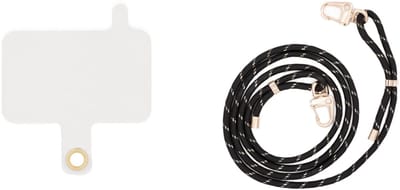 xoxo Wildhearts Telefoonkoorden Easy Cord Clip Goud + Black – geschikt voor iPhone / Samsung