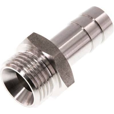 G 1/2'' Buitendraad x 13mm RVS Slangpilaar 40 Bar