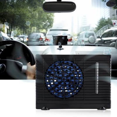 Dailygoody - Verdampende Airconditioner - Mini Aircooler - Duurzaam en Stevig - Geschikt voor Auto en Thuis - Compact en Efficiënt - Verkoeling voor I