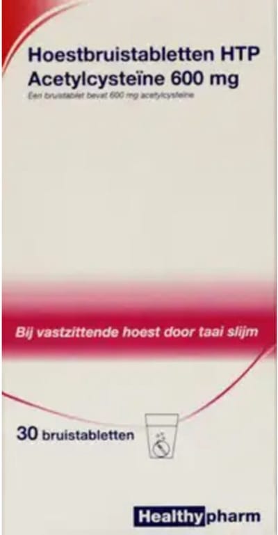 Healthypharm Acetylcys 600 mg - 3 x 30 bruistabletten - Voordeelverpakking