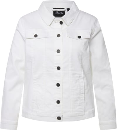 Ulla Popken - Dames - Jeansjas - Wit denim - Maat 42