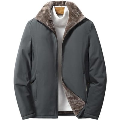Nieuwe effen, casual, dikke fluwelen jassen voor jonge en middelbare mannen, geschikt voor de winter en de herfst. 4XL
