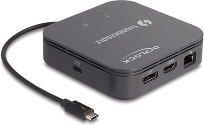Delock Thunderbolt™ 3 Mini Docking Station 8K - DisplayPort / HDMI / USB / LAN / Audio / PD 3.0