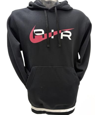 Nike Air Sportswear Brushed Fleece Hoodie (Zwart) - Maat S