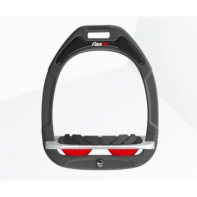 Verstelbare stijgbeugels Grip Antraciet/Grijs/Rood Flex-On Green Composite