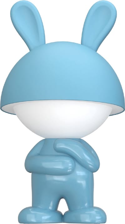 Luxus Europe - Nachtlamp Kinderkamer Mouse Lichtblauw - Draadloos LED Nachtlampje Kinderen - USB-C Oplaadbaar - 7 RGB Kleuren - Tafellamp Kinderkamer