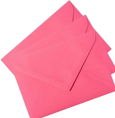 25 Roze DIN C6 Enveloppen 114x162 mm voor Wenskaarten en Uitnodigingen