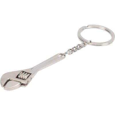 Sleutelhanger Moersleutel Miniatuur Zinklegering Sleutelhanger Decoratie Cadeau voor Ouders Vrienden white