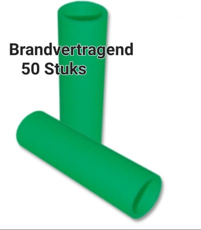 Serpentine BRANDVERTRAGEND, Brandveilig, Groen , Papier, 50 rolletjes, Carnaval, Verjaardag, Horeca, Voetbal, WK, Kerst