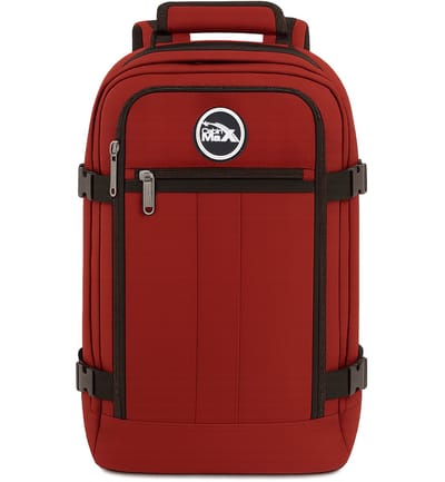 CabinMax Metz Reistas – Handbagage 20L Ryanair – Rugzak – Schooltas - 40x25x20 cm – Compact Backpack – Lichtgewicht – Oxide Rood