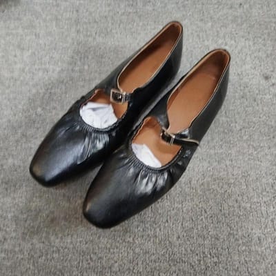 Street Style Geplooide Mary Janes Dames Ballet Flats Comfortabele Zachte Zolen Leer Lente Zomer Wandelschoenen Loafers 39 brown
