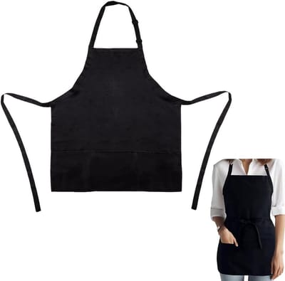 Mouwloze Schort voor Keuken - Chef - Bib met Verstelbare Strap - Kookschort met Grote Opbergvakken voor Grillen - Catering - Makkelijk te Reinigen - Geschikt voor Alle Leeftijden