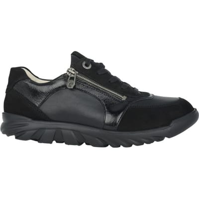 Ganter Haylie - dames sneaker - Zwart - maat 37.5 (EU) 4.5 (UK)