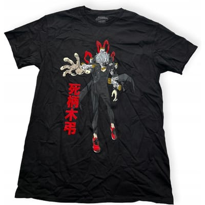 Koszulka T-shirt męski okrągły dekolt SPENCER'S nadruk M black