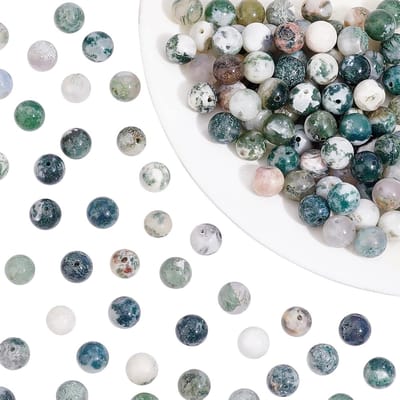 120 Stuks 8mm Natuurlijke Edelsteen Kralen met 0.8mm Gat voor DIY Armbanden en Kettingen, Sieraden Maken
