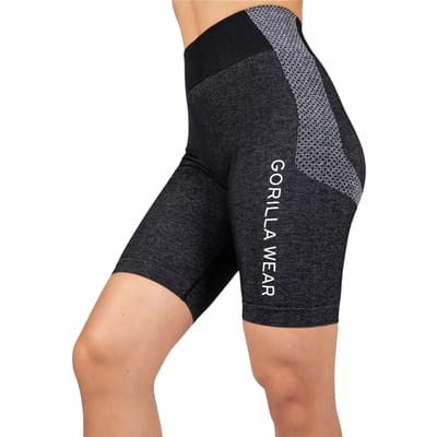 Gorilla Wear Selah Seamless Cycling Shorts - Zwart - XS/S
