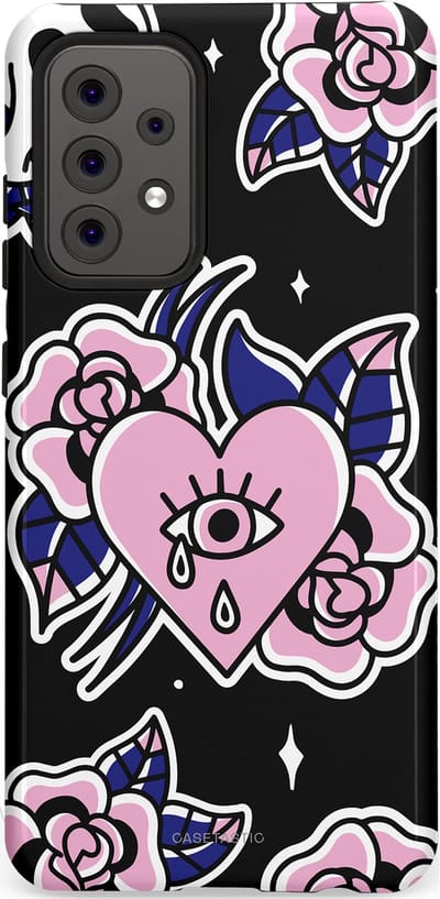 Casetastic Hoesje Geschikt voor Samsung A52 (4G/5G/s) - Stijlvolle Beschermende Duo-layer Case - Eindeloze passie