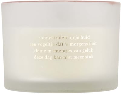 Zusss Geurkaars Glas Parelmoer Zonnestralen Glas / Paraffine White / Gold / Pink