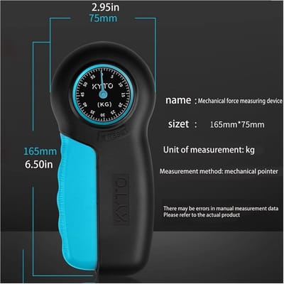 Hand Krachtmeter - Grip Tester - Fitness Training - Nauwkeurige Meting - 1000 Grams - Geel