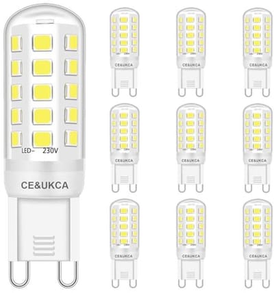 G9 LED-lampen 3W Koel Wit 6000K - Energiebesparend, Geen Flikkering, Niet Dimbaar, 10 Stuks