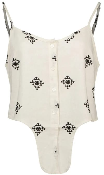 ONLY - ONLCARO STRAP LINEN BLEND KNOT TOP PNT - Dames - Blouses