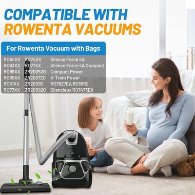 Dailygoods- Stofzuigerzakken 18 stuks - Compatibel met Rowenta Silence Force - HEPA-filterkwaliteit - Hoge filtercapaciteit 99,9% - Hygiënisch vervangen - Anti-geurlaag - Filterzakken