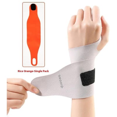 Ademende Polssteun Voor Sport Dun Lichtgewicht Ondersteuning Voor Mannen Vrouwen Tennis Badminton Sportschool Fitness Band XXS beige