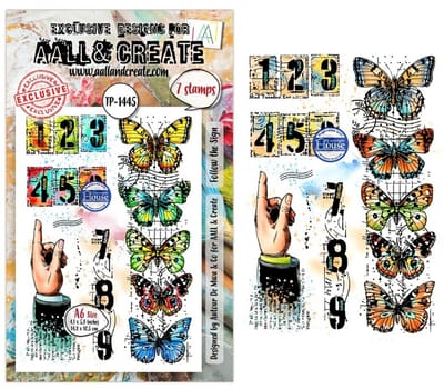 Aall & Create clearstamp A6 - Follow the sign