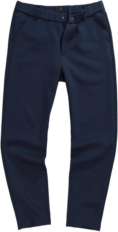 JP 1880 - Heren - Jersey broek chino FLEXNAMIC® business mix & match NEW YORK - Navy blauw - Maat 6XL