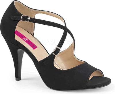 Pleaser Pink Label - DREAM-412 Pumps - Paaldans schoenen - 40 Shoes - Zwart