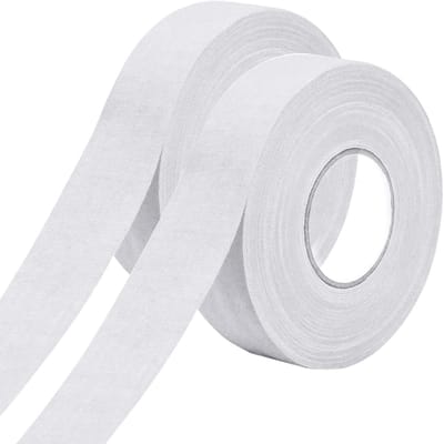 Roll Hockey Tape Zwart - 50m - Zelfklevende Hockey Stick Tape - Absorberend Racket Katoen Tape voor Tennis - Squash Racket Overgrip - Badminton Grip Racket Handvat