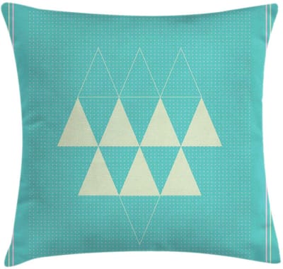 ABAKUHAUS Kussenhoes Geometrisch – Dubbelzijdig 45x45 cm – Donker Seafoam