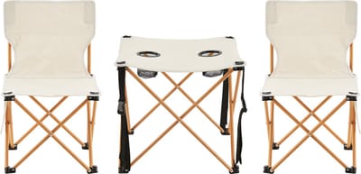 Tuinset Banzi 3-delig campingset opvouwbaar beige casa.pro