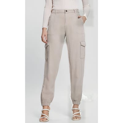 GUESS  Eco Es Bowie Cargo Chino Pasadena Stone Multi Maat: W24L28 | Cargobroeken Outlet | Dames | Beige