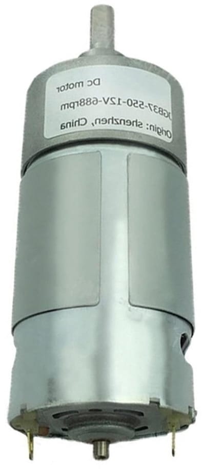 DC Transmissiemotor - Kleine Motor - Apparaten Aandrijven - Hoge Koppel - 12V - Zilver
