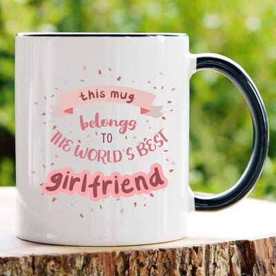 This mug belongs to best GF mok mok - Valentijn cadeautje voor hem - Valentijn cadeautje voor haar - Valentijnsdag - Verjaardag cadeau - Cadeau voor man - Cadeau voor vrouw - Grappige cadeaus - Mokken - Theeglazen - Koffiebeker